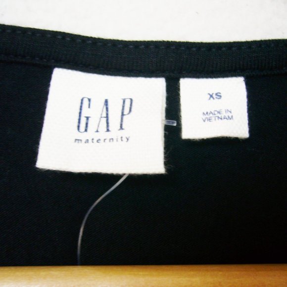 New Gap Maternity Wrap Dress Black - Picture 5 of 5